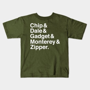 Chip, Dale, & Associates Kids T-Shirt